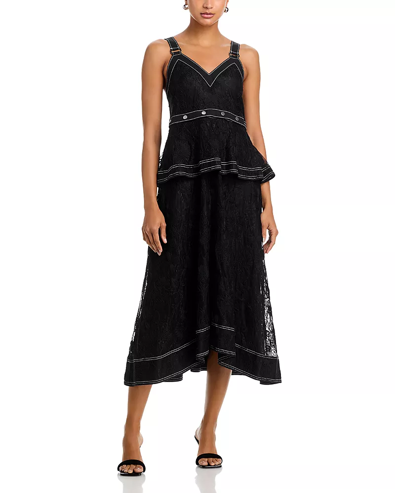 3.1 Phillip Lim Floral Dimensional Lace Dress
