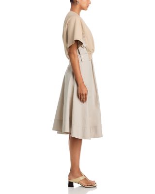 Short Sleeve French Terry Combo Dress