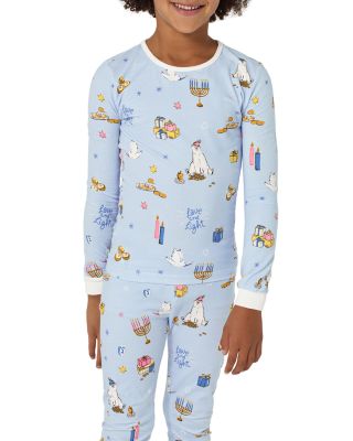 Unisex Printed Long Sleeved Pajama Set - Little Kid, Big Kid
