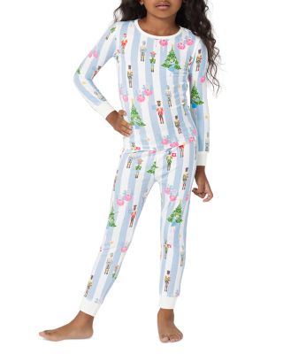 Unisex Printed Long Sleeved Pajama Set - Little Kid, Big Kid