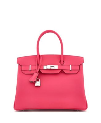  Birkin 30 Handbag Pink Epsom with Palladium Hardware