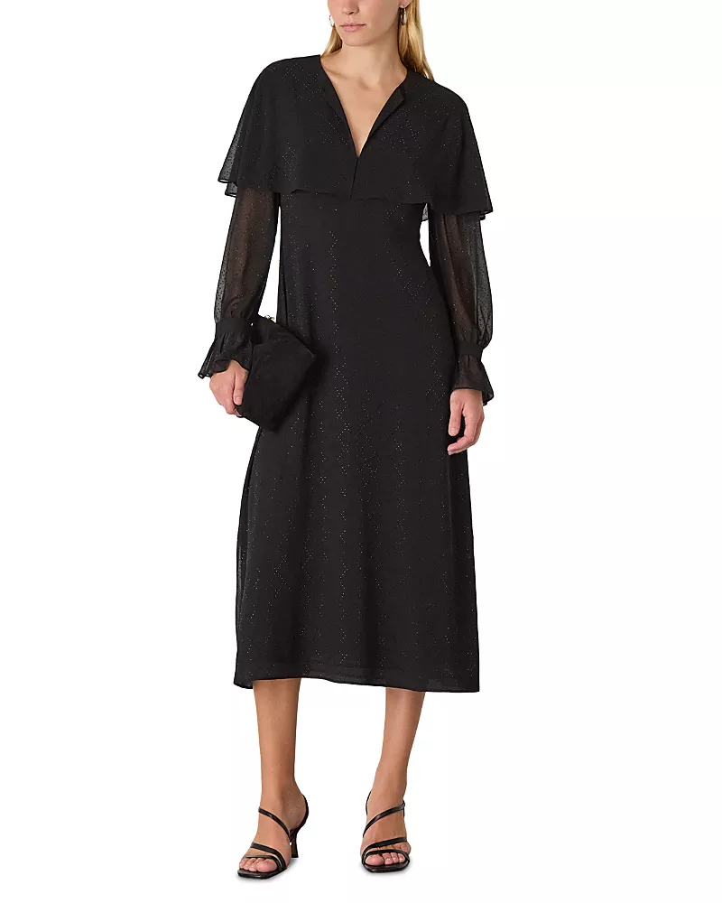 Whistles Cape Midi Dress