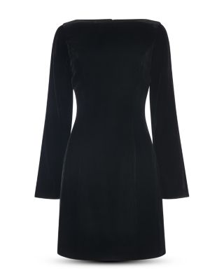 Velvet Flare Sleeve Dress