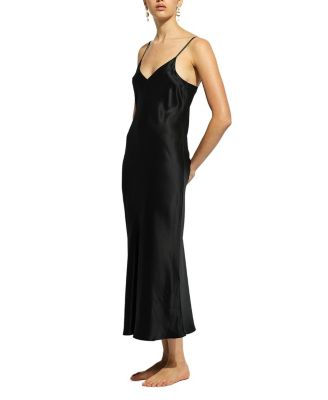 Silk Long V Neck Nite