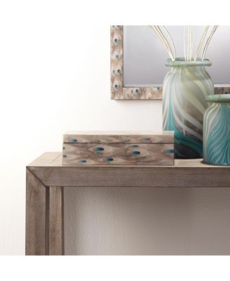 Plume Peacock Decorative Box