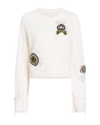 Heritage Rose Embellished Sweater