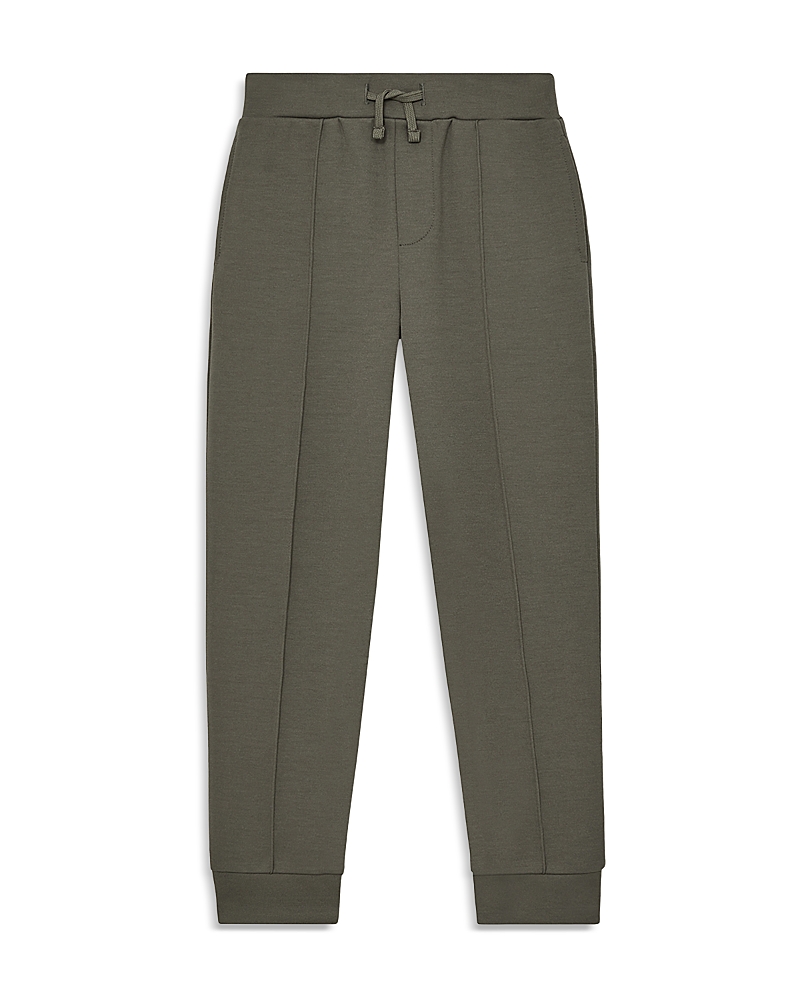 Reiss Dark Sage Premier Interlock Jersey Joggers 9-13 In Green