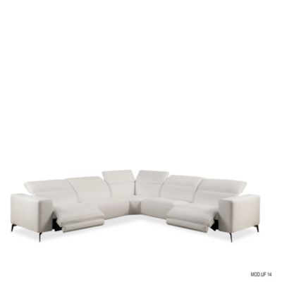 Nacosto Motion Leather Sectional Sofa
