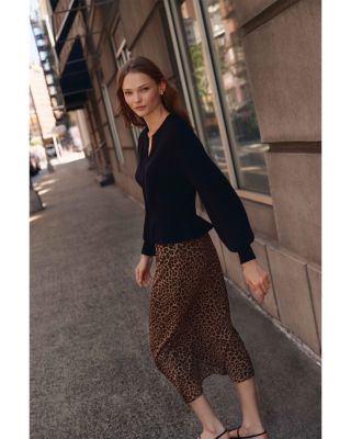 Cicely Silk Midi Skirt