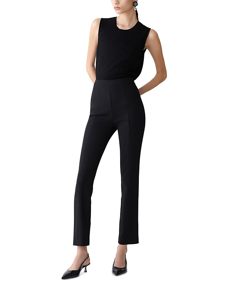 Carolina Herrera Wool Blend Sleeveless Crewneck Tank