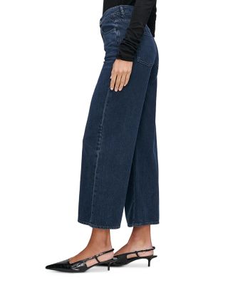 Hepburn High Rise Wide Leg Ankle Jeans in Crater Lake