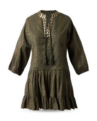 Jacquard Swim Cover-Up Beach Dress