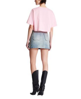  T-Shirt With Balmain Paris Print