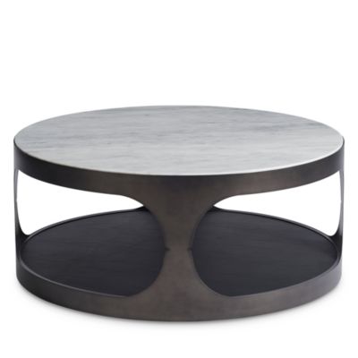 Magritte Round Cocktail Table with Stone Top