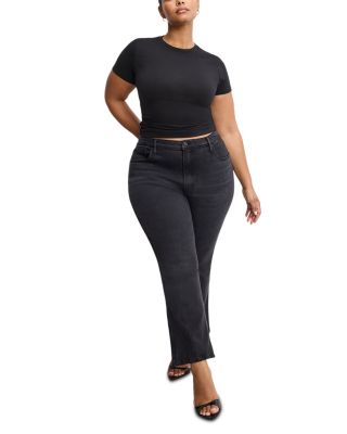 Soft Tech Good Standard Kick Flare Jeans in Black 390