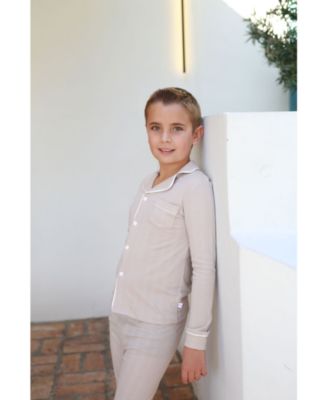 Unisex Ribbed Grandpa PJ Set - Little Kid, Big Kid