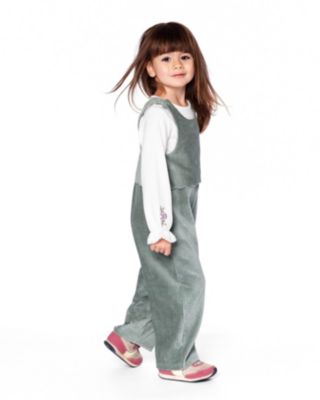  Girls' Jersey Top with Embroidered Floral Sleeves - Baby