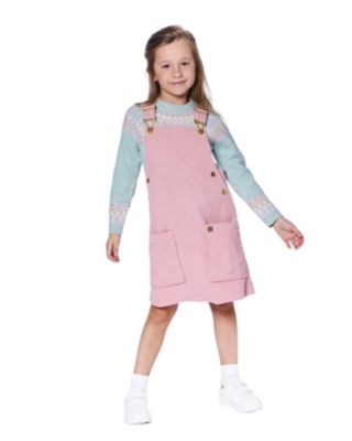 Girls' Sweater with Norwegian Jacquard - Little Kid