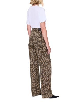 Hugh High Rise Jeans in Leopard