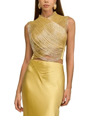 Haisley Beaded Draped Top