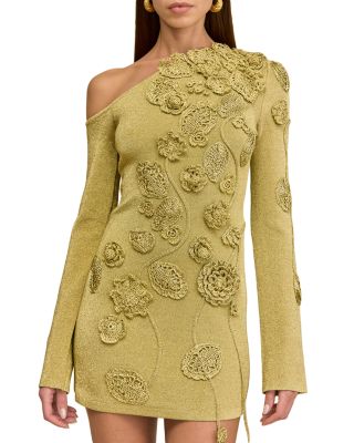 Kaela Floral Appliqué Knit Dress