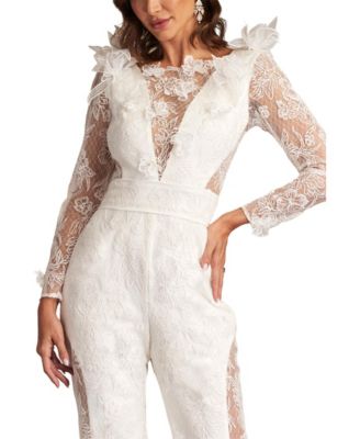 Enger 3D Floral Embroidered Jumpsuit