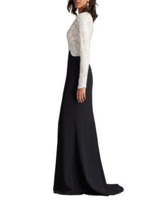 Verae Embroidered Bodice Gown