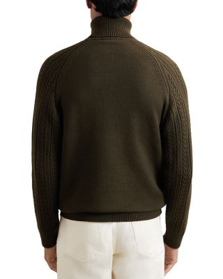 Dartford Cable Knit Turtleneck Sweater