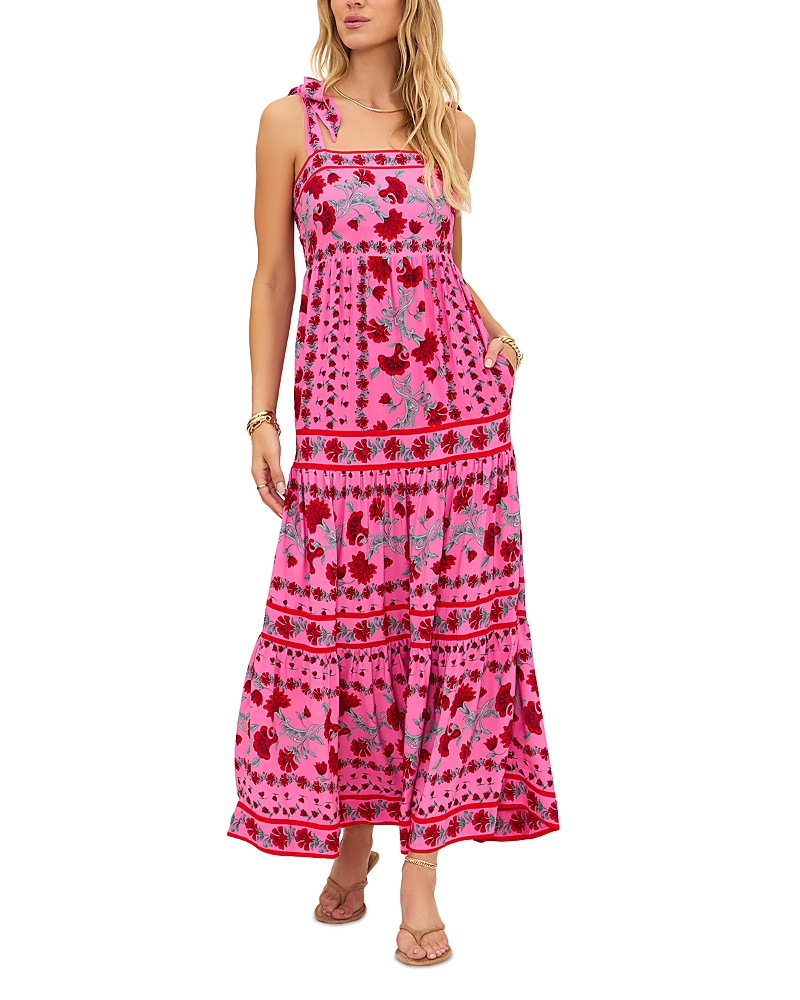 Beach Riot Charlotte Floral Cover-up Sundress In Pink