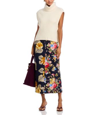 Floral High Waisted Maxi Skirt