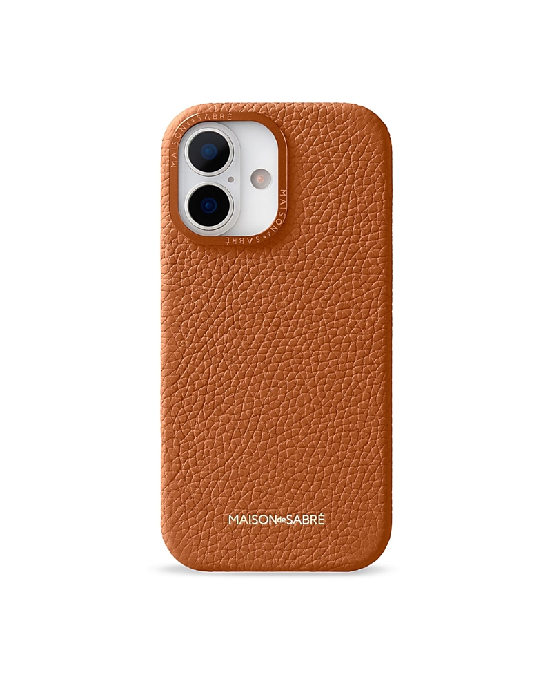 Maison De Sabre Leather Phone Case (iphone 17) In Brown