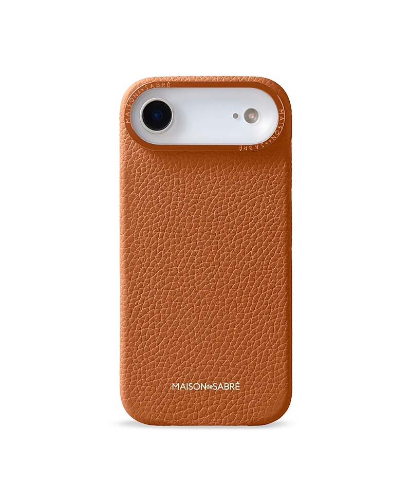 Maison De Sabre Leather Phone Case (iphone 17 Air) In Brown