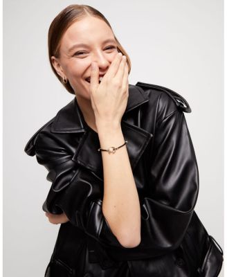 Black Cord Pearl Bracelet