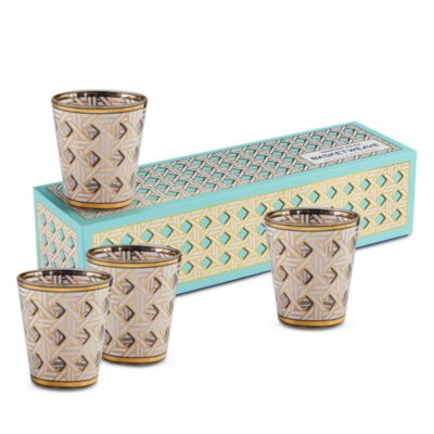 Basketweave Glassware, Set of 4