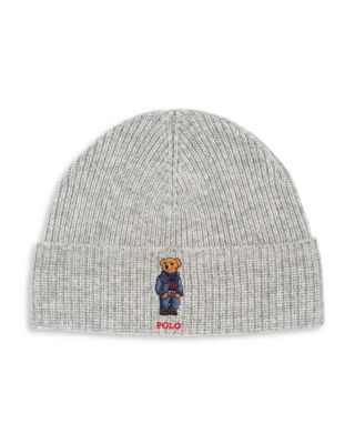 Solid Denim Bear Beanie