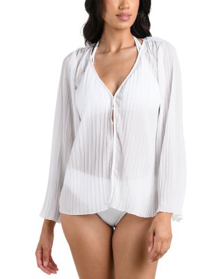 Sunbeams Pleated Cover Up Shirt
