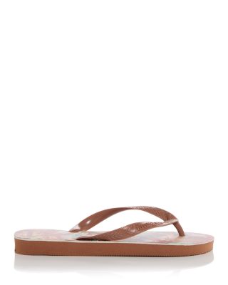 Women&#39;s Farm Delicate Flowers Flip Flops