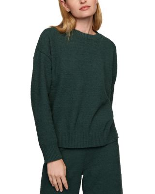 Boucle Crewneck Pullover Sweatshirt