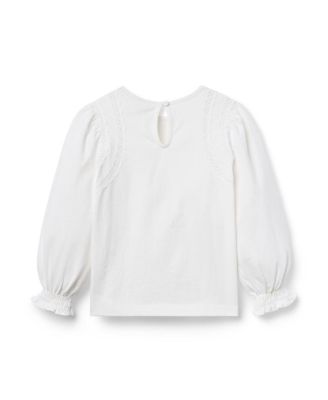 Girls' Crochet Trim Top - Baby, Little Kid, Big Kid