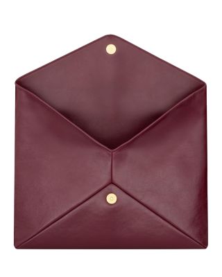 Cassandre Large Envelope Pouch in Shiny Leather