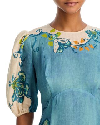 Luda Midi Linen Dress