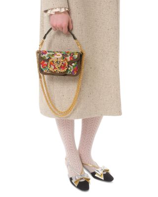 Locò Small VLogo Flower Beaded Convertible Shoulder Bag