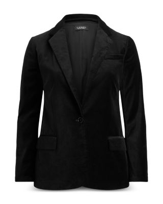 Stretch Velvet Blazer