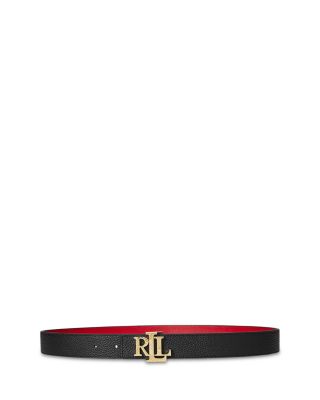 Women's Logo Reversible Pebbled Leather Belt