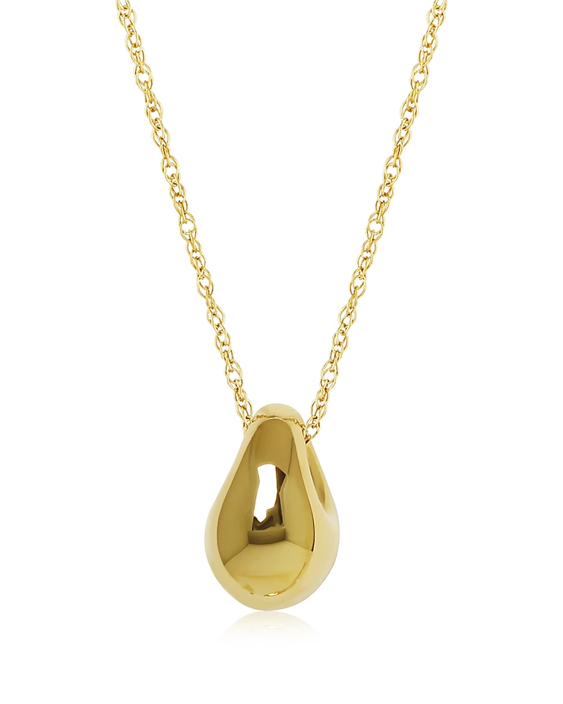Bloomingdale's Fine Collection Polished Tapered Drop Pendant Necklace in 14K Yellow Gold, 18
