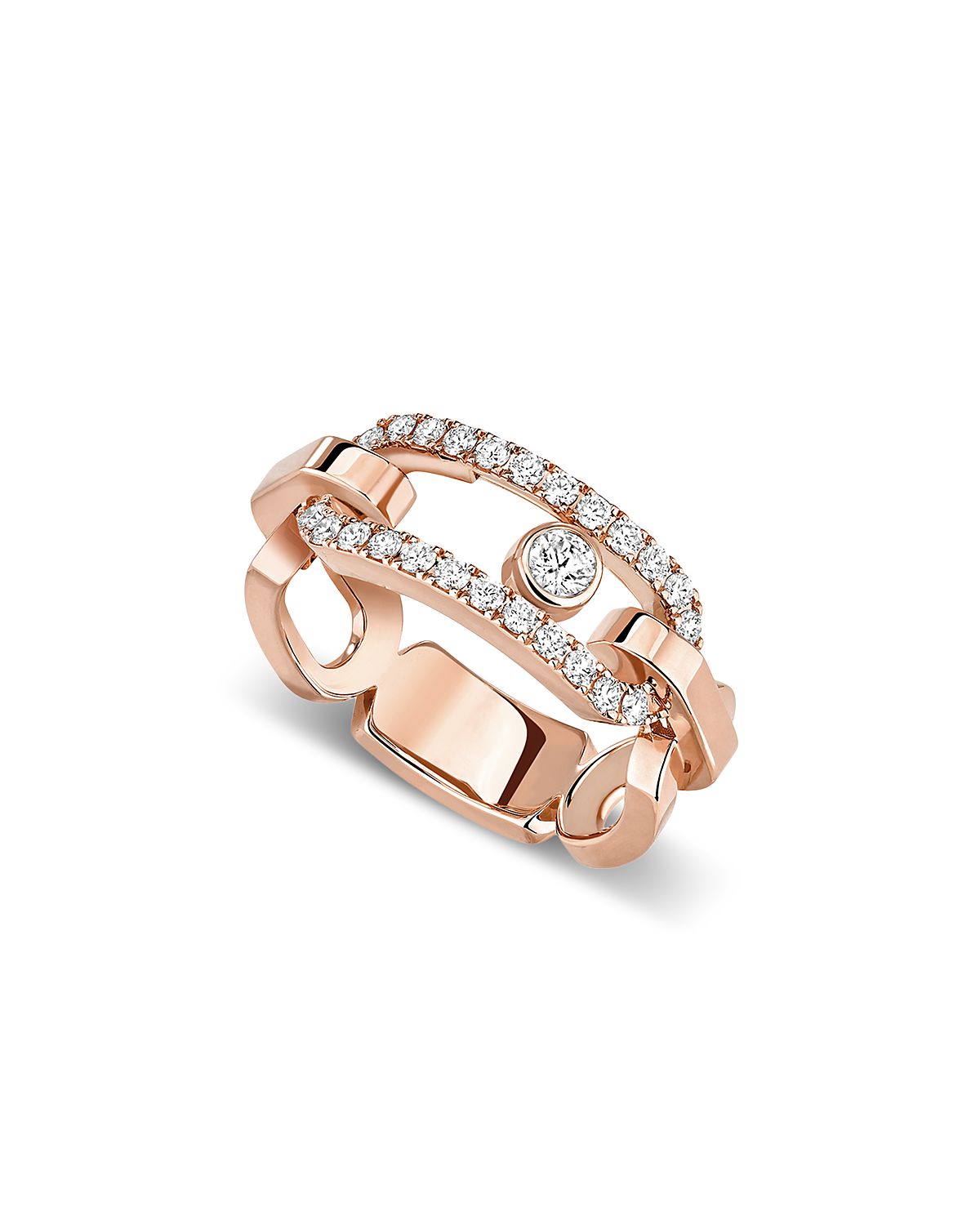 Messika 18K Gold Move Link Diamond Openwork Ring