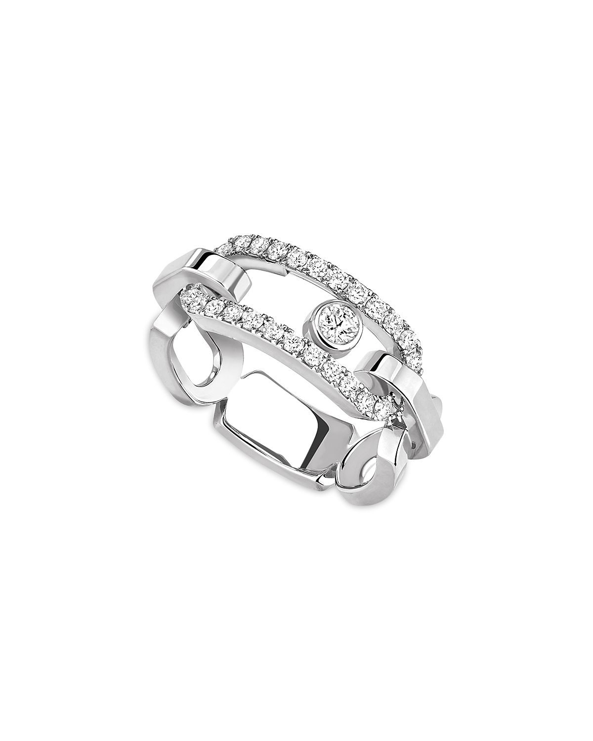 Messika 18K Gold Move Link Diamond Openwork Ring