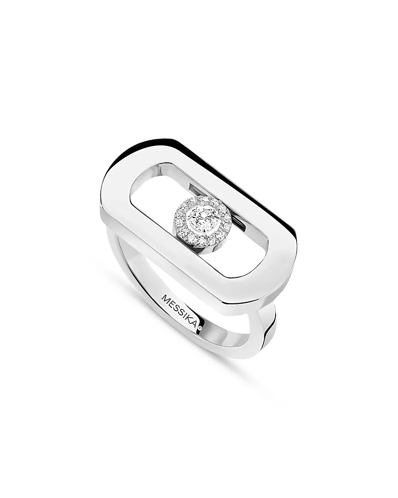 Messika 18K Gold So Move Diamond Oval Signet Ring