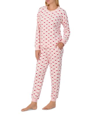 Dot Print Long Pajama Set