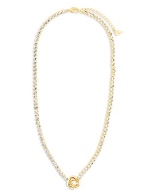 Rosa Cubic Zirconia & Cultured Freshwater Pearl 3D Rose Pendant Necklace, 16"-18"